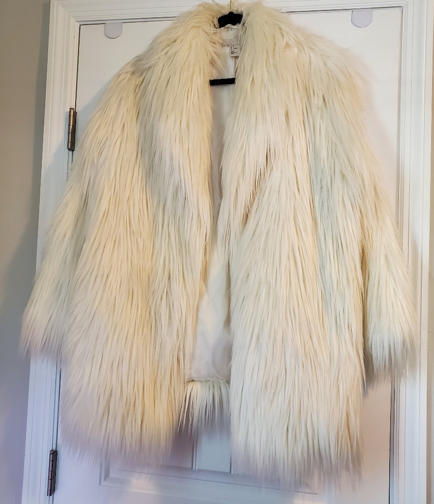 SHAGGY FAUX FUR COAT